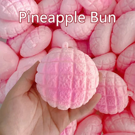 Moldable Pineapple Bun Squishy Stress Ball Bounce Squeeze Asmr Sensory Fidget Toy Anti-stress Relief For Adults Kids