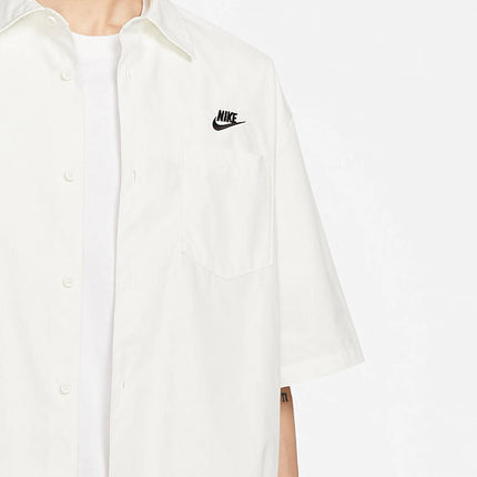 Nike Official CLUB Men's Lapel Loose Casual Short Sleeve Button Shirt FN3903-133