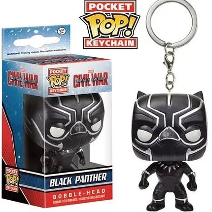 FUNKO Captain America Inro Man Deadpool Spider Man Thanos Thor Keychain Toys Vinyl Doll Collectible Toy Figures Best Kid Gift