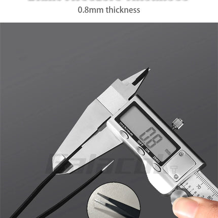 Antistatic Stainless Steel Tweezers 6 PCS Precision Maintenance Industrial Repair Curved Tool Home Work Model Making Hand Tools