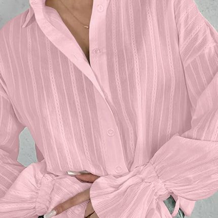 Plus Size 5XL VONDA Women Shirts 2024 Casual Solid Color Long Sleeve Blouse Cotton Linen Tunic Casual Loose Lapel Collar  Tops