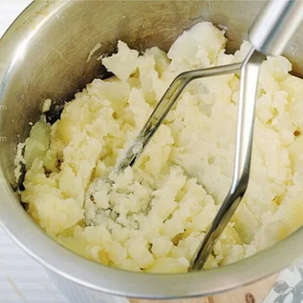 1pcs stainless steel kitchen gadget potato masher press cooking tool mashed potatoes wavy pressure Kitchen accessories