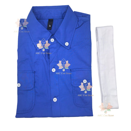 Michael Jackson the Way You Make Me Feel Blue Shirt Proformance Collection Show