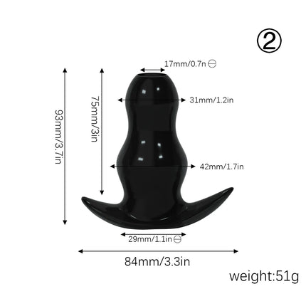 5 Sizes Hollow Anal Plug/Dilator/Dildo Soft Speculum Prostate Massager Butt Plug Set Intimate/Enema Sex Toys For Women Men Gay