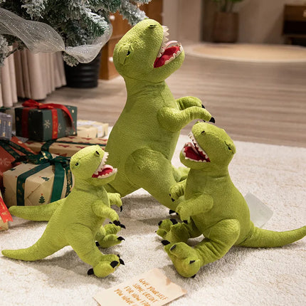 Dinosaur Plush Toy Cartoon Animal Velociraptor Brontosaurus Triceratops Tyrannosaurus Rex Stuffed Doll Kids Creative Gifts