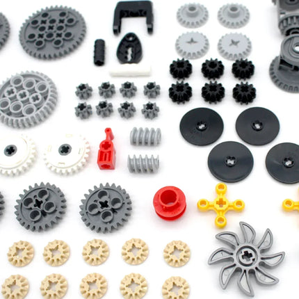 117PCS MOC Technology Variable Speed Gear Set Technical Gear Kit Puzzle DIY Toys Compatible with Legoeds Small Building Blocks