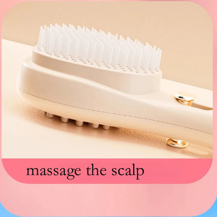 Portable Telescopic Comb White Pink Scalp Massage Brush Self-Cleaning Hair Comb Women Salon Styling Tool Compact Magic Comb