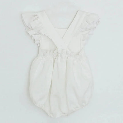Floral Summer Baby Girl Playsuit Short Sleeve Cotton Baby Girl Romper Newborn Baby One-piece