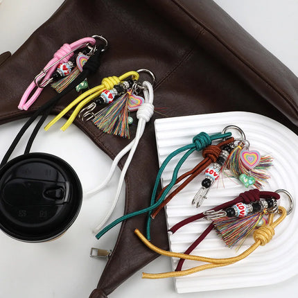 HOT Original Designed Nylon Woven Rope Keychain With Baseball Decor Sporty Style Bag Pendant DIY Trendy Fashion Pendant Gifts