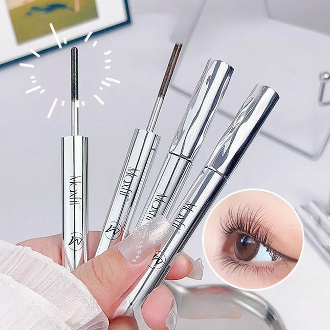 Waterproof Spiral Brush Head Mascara - Steel Tube Long-lasting Easy To Apply - Suitable for Beginners Party Makeup Mascara