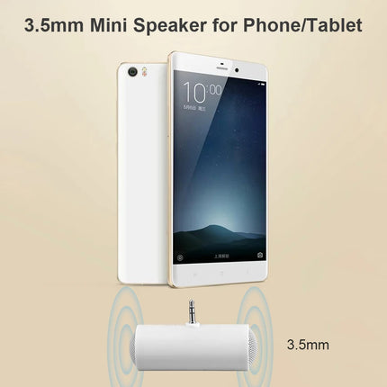 Mobile Phone Speaker with 3.5mm TRS Plug Plug and Play Line-in Speaker Tablet Music Loudspeaker for Smartphone Tablet Computer