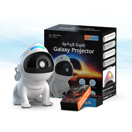 2026 New Space Dog Galaxy Moon Projection Light Bluetooth Speaker Dynamic Star Light Star Top Ambient Light