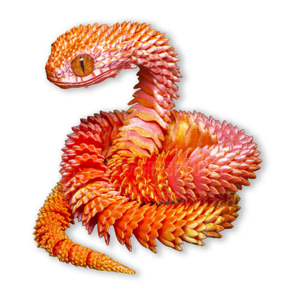 60CM 3D Printed Snake Rotatable Joints Snake Figurines Creative Home Office Desktop Crafts Ornament 2025 New Year Crafts Gift