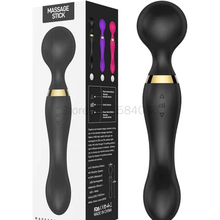 8 Speeds 20 Patterns Vibration Double Head Vibrators G Spot Vagina Sex Machine Clitoris Stimulation Adult Sex Toys for Women 18+