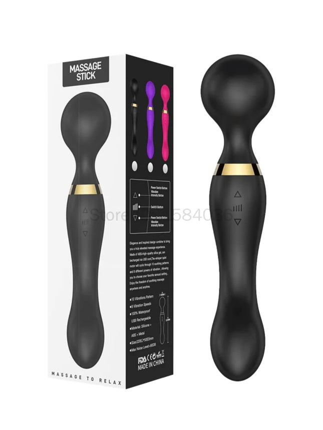 8 Speeds 20 Patterns Vibration Double Head Vibrators G Spot Vagina Sex Machine Clitoris Stimulation Adult Sex Toys for Women 18+