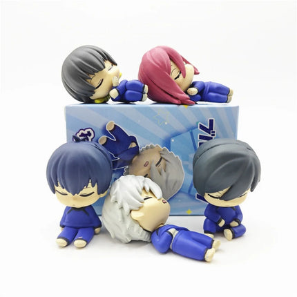 Anime BLUE LOCK Sleeping Blind Box Action Figure 5cm Pvc Figurine Yoichi Isagi Seishiro Nagi Model Toy Home Decoration Kid Gift