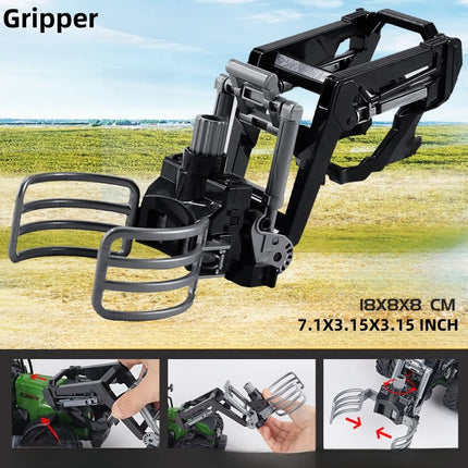Large Scale Tractor Toys DIY Farmer Car Playset Toy Transport Trailer Engineering Birthday Gifts