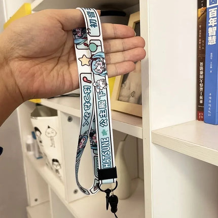 New Hatsune Miku film and television peripheral two-dimensional lanyard mobile phone key anti-lost wrist lanyard gift wholesale