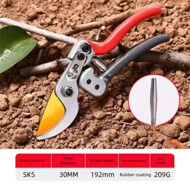 Horticultural Shears Alloy Blades Sharp Effortless Cutting Pruning Branches Fruit Trees Flowers All Plants