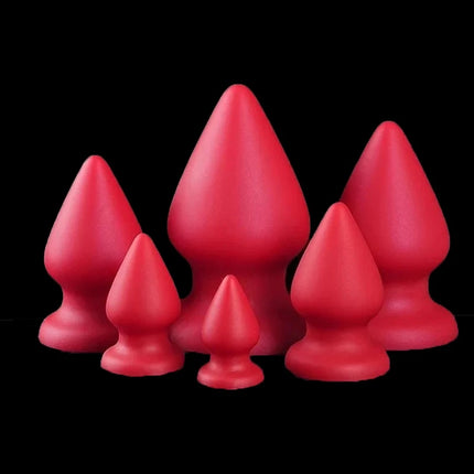 6 sizes Huge Anal Plug Comfortable Silicone Anal Dildo Suction Cup Big Butt Plug,Anal Dilator Adult Anal Sex Toys for Women Anus