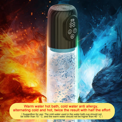 Penis Pump Vacuum Negative Pressure Masturbation Helps With Erection Electric Hydrotherapy Stimulation Airplane Cup Men Sex Toys