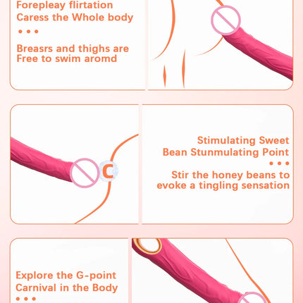 10 Vibrations Realistic Vibrator for Women Female G Spot Dildo Sex Toys Silicone Dildos Finger Vibrators Adult Products 18+