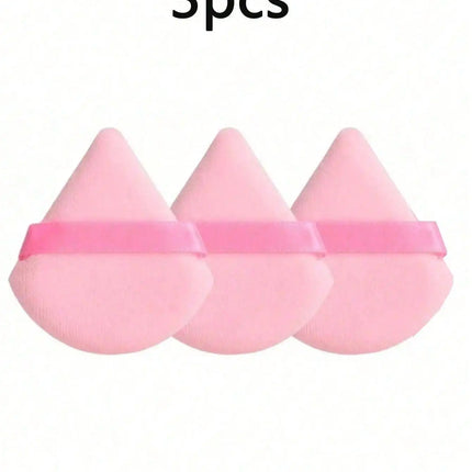 20/10/3/1pc Triangular Velvet Makeup Powder Puff, Facial Powder Puff, Reusable Makeup Powder Puff, And Eye Makeup Powder Puff