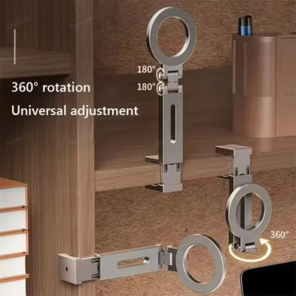 1pcs Adjustable Magnetic Phone Holder Travel Essentials Flexible Rotation Hands-Free Airplane Phone Mount Seat Phone Stand