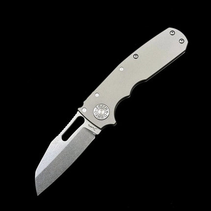 Andrew Demko Shark Cub Deep Carry Ceramic Bearing Titanium Handle Mark S35VN  Folding knife