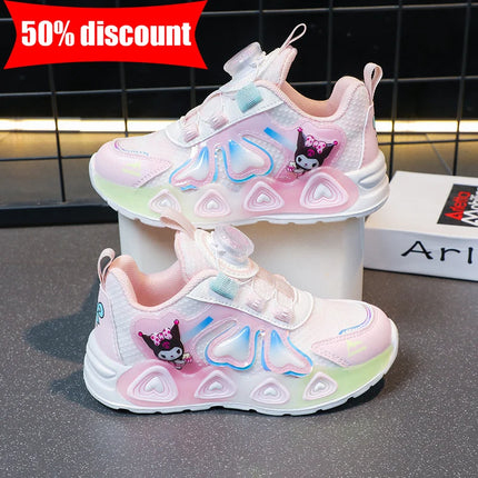 Childrens Sports Shoes Girls Cute Patterns Fashion Daily Casual Walking Shoes Lightweight Comfortable Soft Soled Jogging Shoes