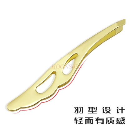 New Stainless Steel Oblique Mouth Eyebrow Clip Trimming Eyebrow Tweezers Feather Clip Beauty Tool