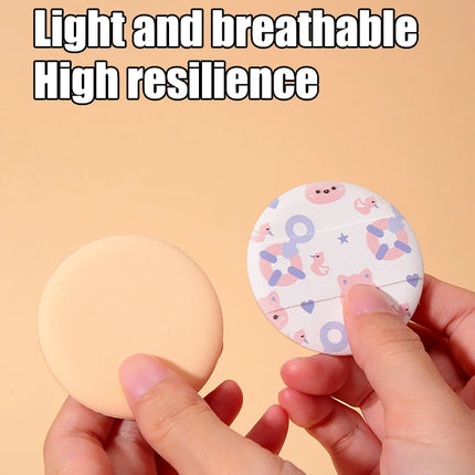Cartoon Cat Air Cushion Powder Puff Wider Hand Inserted Makeup Sponge for Facial Skin Care