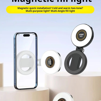 Magnetic Selfie Light LED Fill Light Compatible For Magsafe,ravel, Desktop, Selfies, Video, Makeup/Photography/TikTok/Zoom Calls