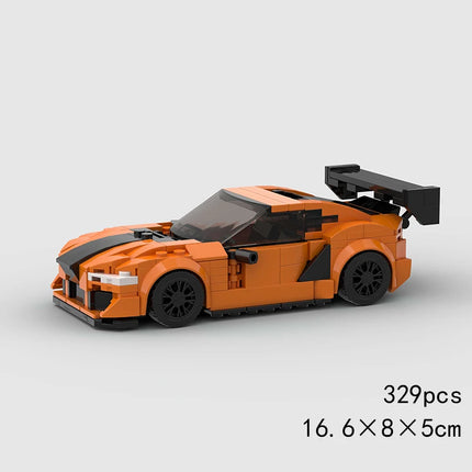 MOC Speed Sports Super Race Car Model Building Blocks DIY Bricks City Technical Rally Great Racing Vehicle Christmas Gift Toy