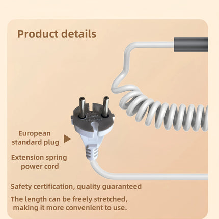 GMDQ Wall-mounted Hair Dryer 1800W Overheat Protection European Plug 220V Modern White/Black Design Suitable for Home/Office/Hot