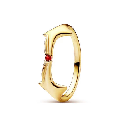 18K Gold Plated 925 Sterling Silver Flowers And Leaves Disc-shaped Ring 6 7 8 9 Rings Wedding Fashion Fine Luxury Jewelry Women