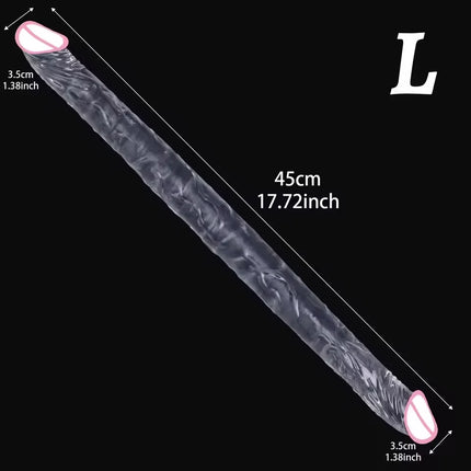 Double headed realistic dildo long penis double penetration Adult Sex Toys For G Spot Vagina Anal Sex Designed for lesbian women