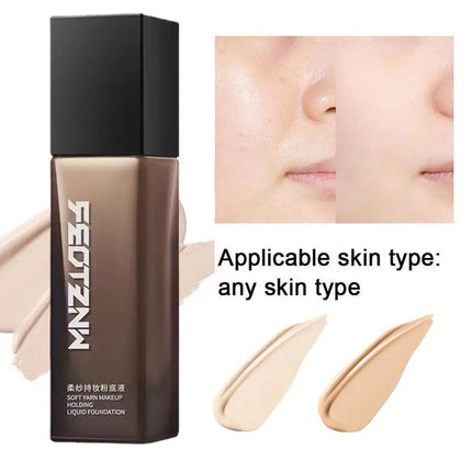 30ml Feotznw Soft Yarn Makeup Foundation Liquid Skin Care Foundation Concealer Long-Lasting Female Base Makeup Liquid Foundation