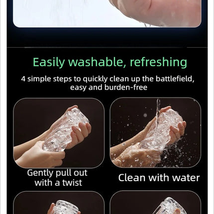 Powerful Sucking Masturbation Cup New Playing Method Blowjob Male Masturbator Artificial Vagina Pocket Pussy Sex Toys for Men