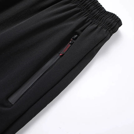 2026 Men's Ice Silk Quick-Dry Casual Pants Slim Fit Sports Pants Summer Lightweight Breathable