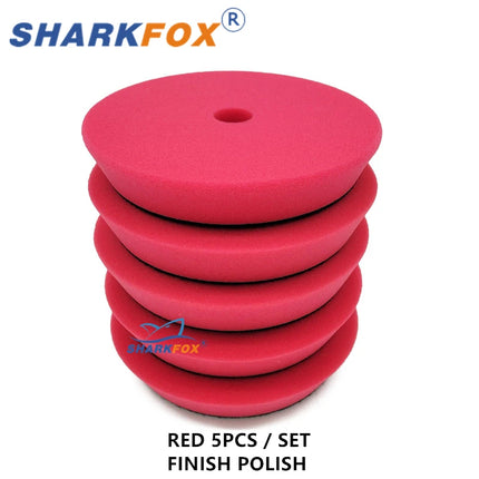 Sharkfox 5/6 Inch Sponge Car Polisher Waxing Pads Buffing Kit for Boat Car Polish Buffer Wheel Polishing Removes Scratches
