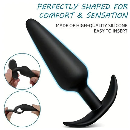 3 Different Size Anal Plug Soft Silicone Anal Butt Plug Stimulator Adults Sex Toys for Men/Women Prostate Massager Anal Trainer
