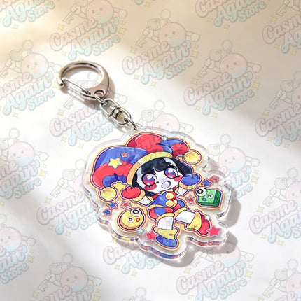 Cute Cartoon Chibi Keychain Accessories Bag Anime Keyrings Jewelry Manga Fans Gifts