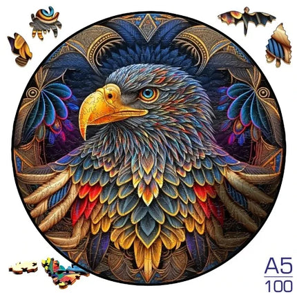 Sunflower Butterfly Jigsaw Wood Puzzle, Difficult To Play Irregular Animal Fragment Puzzle, for Adults Relieve Stress  Gift