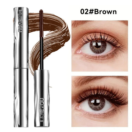 Steel tube mascara waterproof and sweat-proof formula thickens and lengthens the curl, lasting natural full effect, party makeup