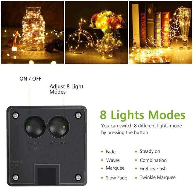 7m/12m/22m/32m LED Solar Light Outdoor Garden Fairy String Light Led Twinkle Waterproof Lamp for Christmas Patio Tree Party