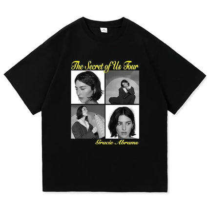 Gracie Abrams Risk The Secret of Us The Eras Tour T-Shirt Men/Women Aesthetic Retro T-Shirt Unisex New Album Tees Shirts