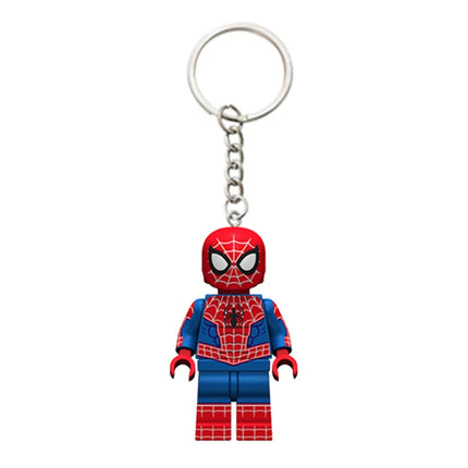 Marvel Spiderman Doll Universe Miles Gwen Cartoon Cute Building Blocks Assembled Toy Ornament Keychain School Bag Pendant Gift