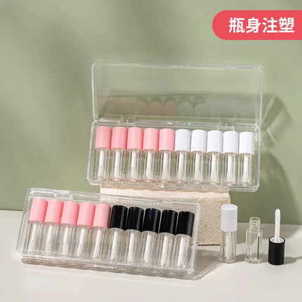 Wholesale 100pcs Empty 1.2ml Mini Clear Lip Gloss Tube Liquid Blush/Lipstick Tube DIY Tube Lip Oil Sample Cosmetic Container