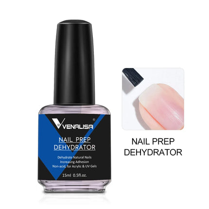 Venalisa 15ml Nail Prep Dehydrator Fast Air Dry Acid-Free Primer Bond Anti-off Prevention Long Lasting For Nail Gel Polish